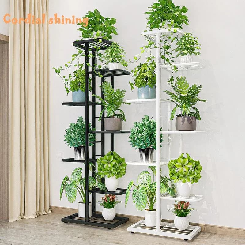 Étagère porte-plantes en fer à 6/7/8 niveaux