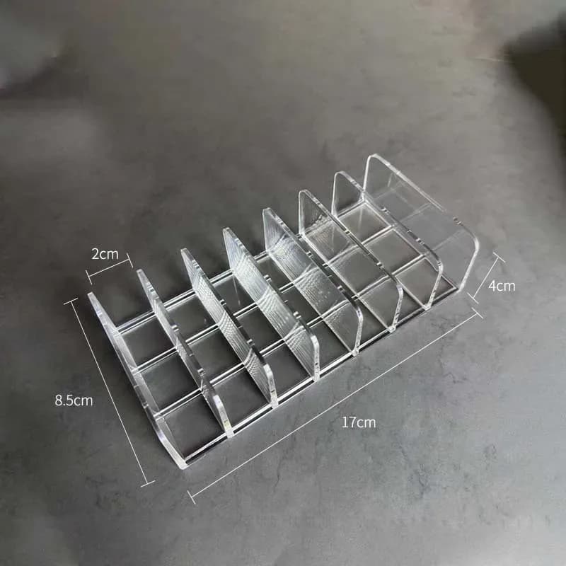 Organisateur de maquillage à compartiments pour palettes et cosmétiques slide 8