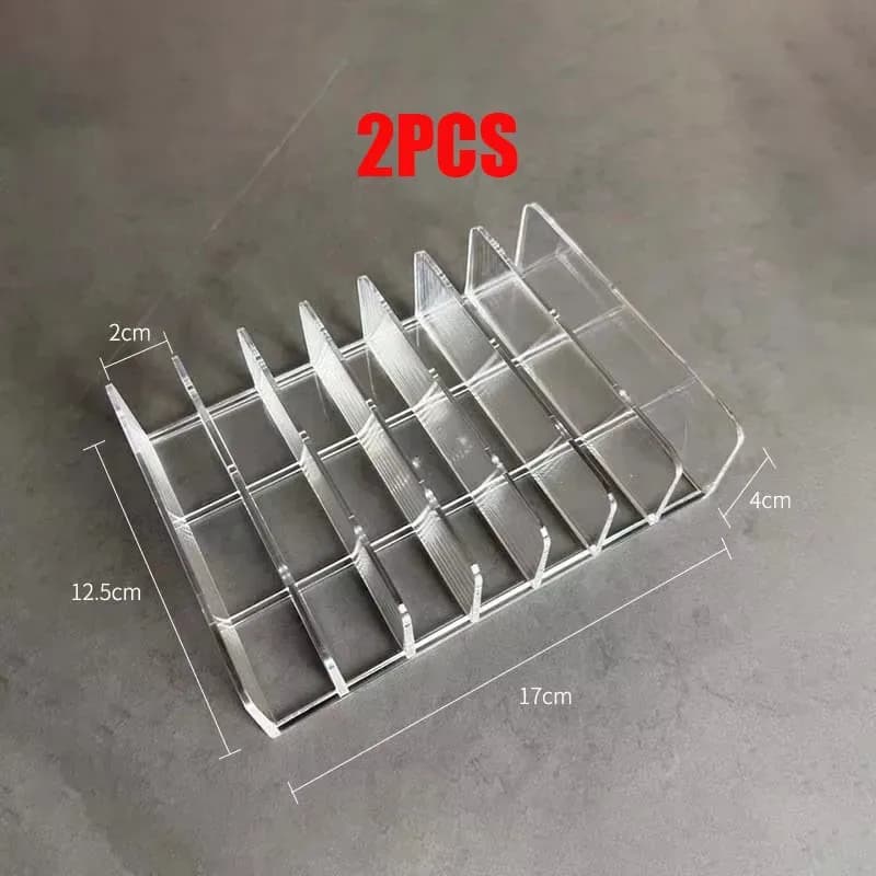 Organisateur de maquillage à compartiments pour palettes et cosmétiques slide 12