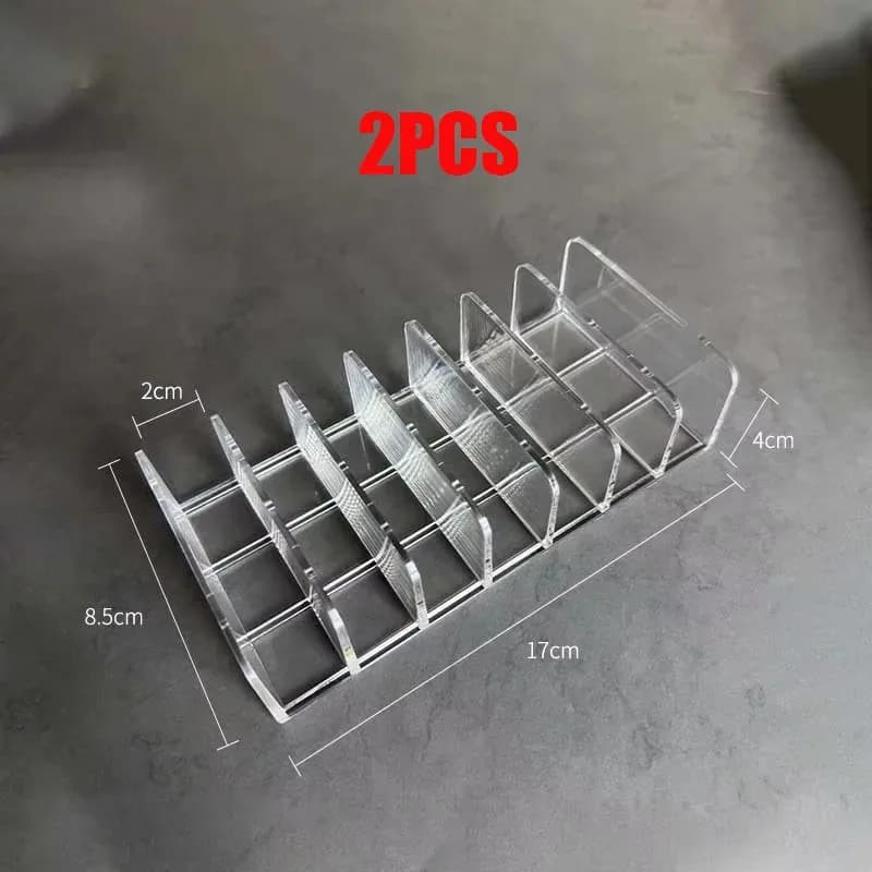Organisateur de maquillage à compartiments pour palettes et cosmétiques slide 11