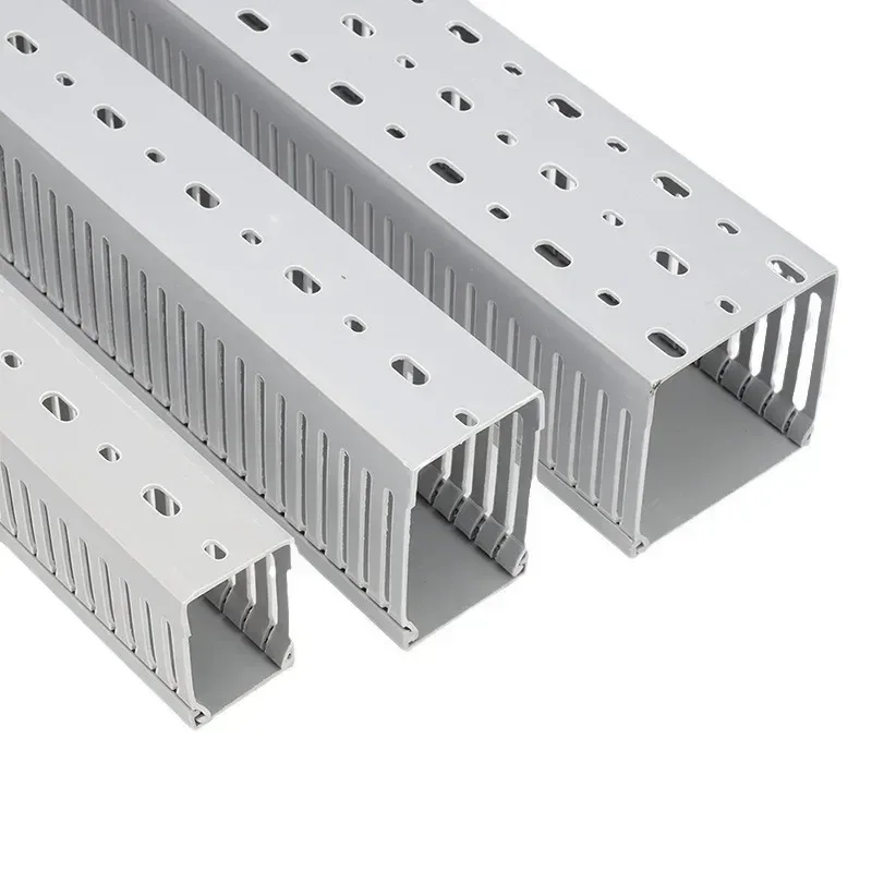 Kit de goulotte passe-câbles à fentes avec couvercle - Système de gestion de câbles - Image 6