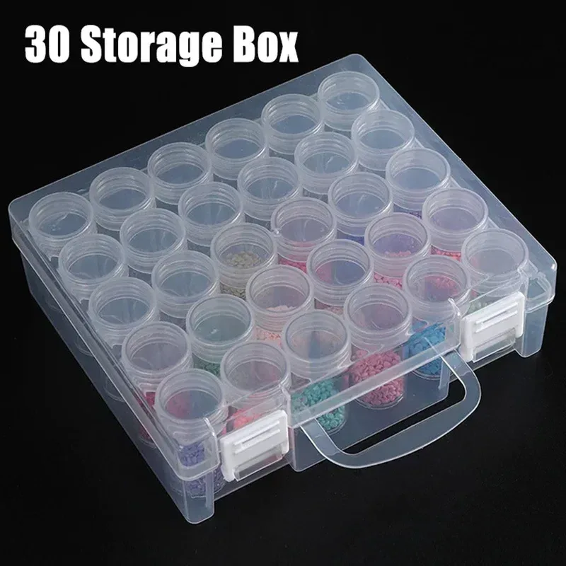 Organisateur de perles à 30 flacons pour diamond painting