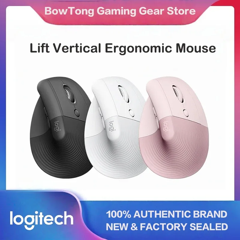 Logitech Lift - Souris ergonomique verticale sans fil pour petites mains, Bluetooth - Image 1