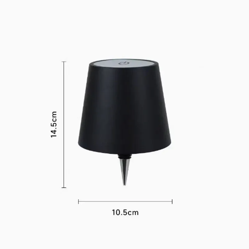 Lampe de table sans fil en forme de bouteille avec commande tactile et intensité variable slide 7