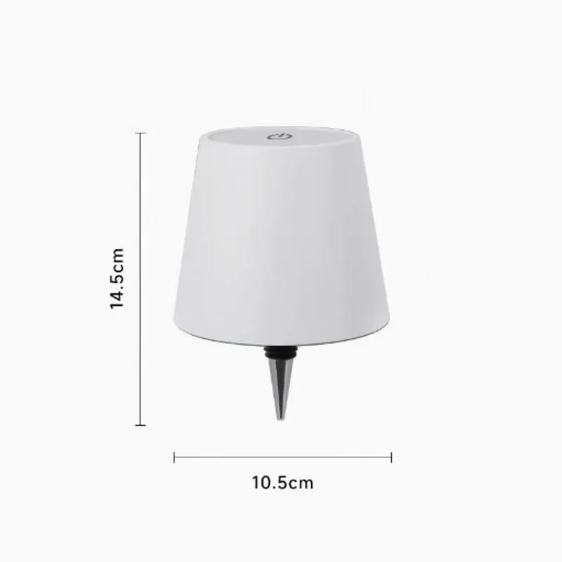 Lampe de table sans fil en forme de bouteille avec commande tactile et intensité variable slide 8