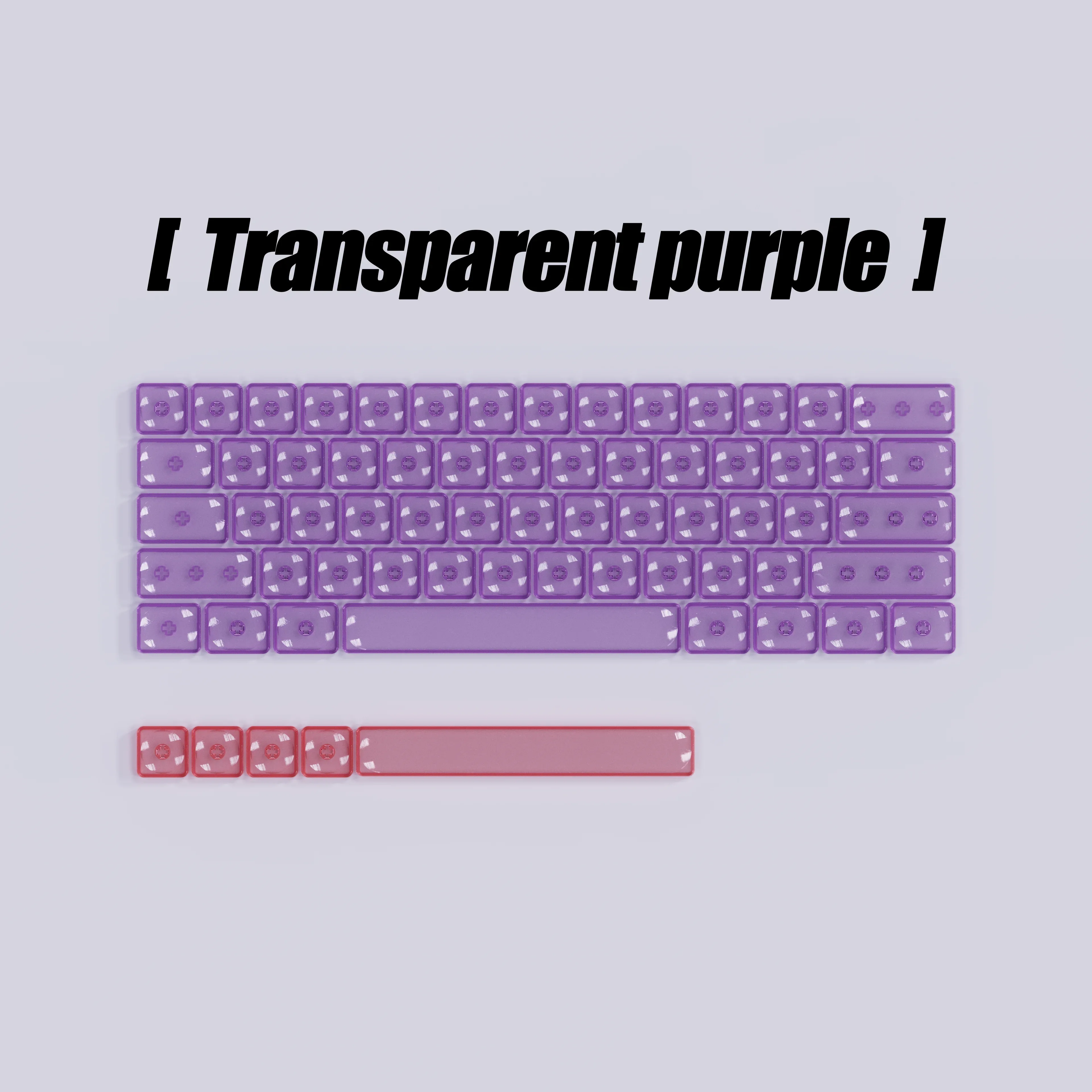 Clavier mécanique transparent en polycarbonate à profil bas slide 7