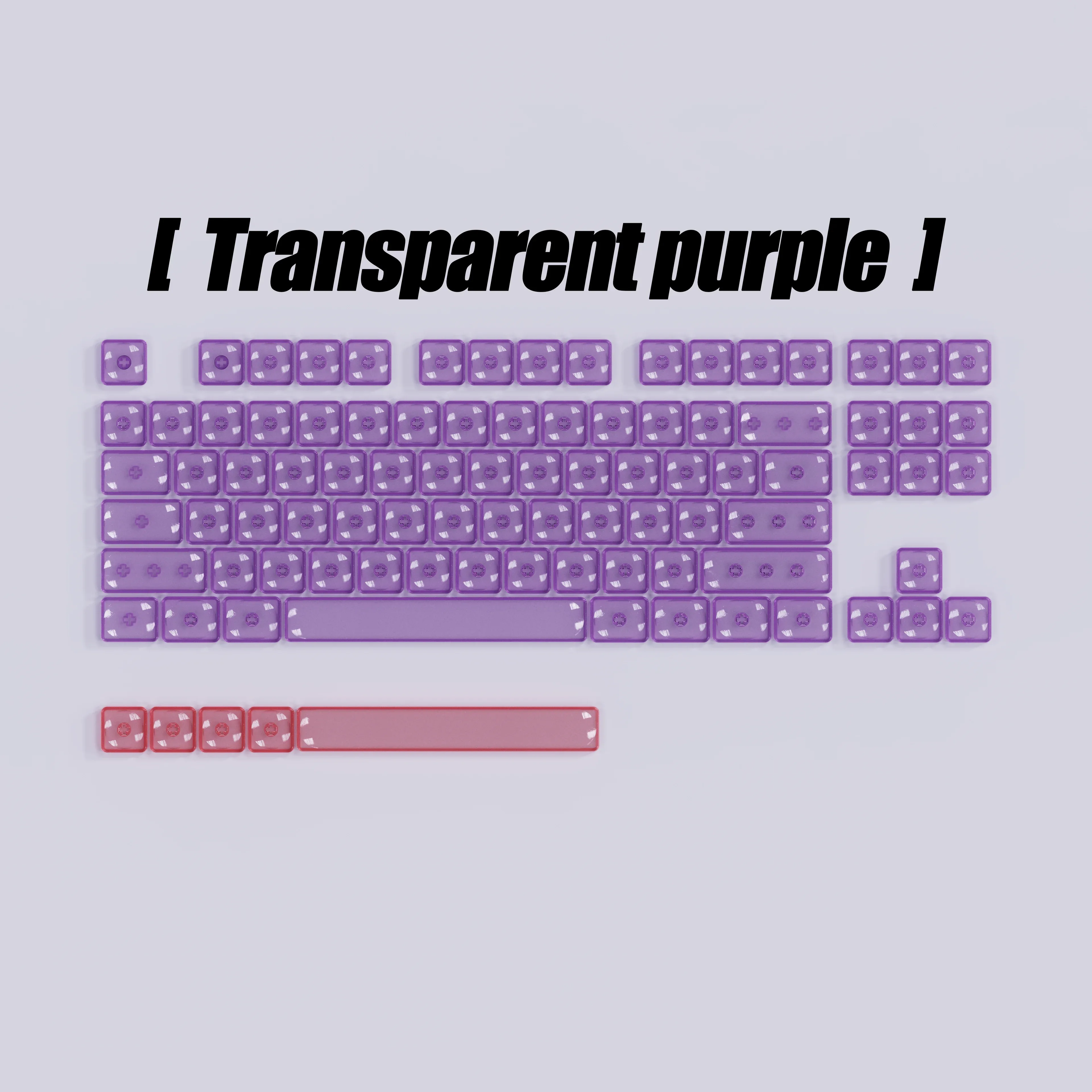 Clavier mécanique transparent en polycarbonate à profil bas slide 8