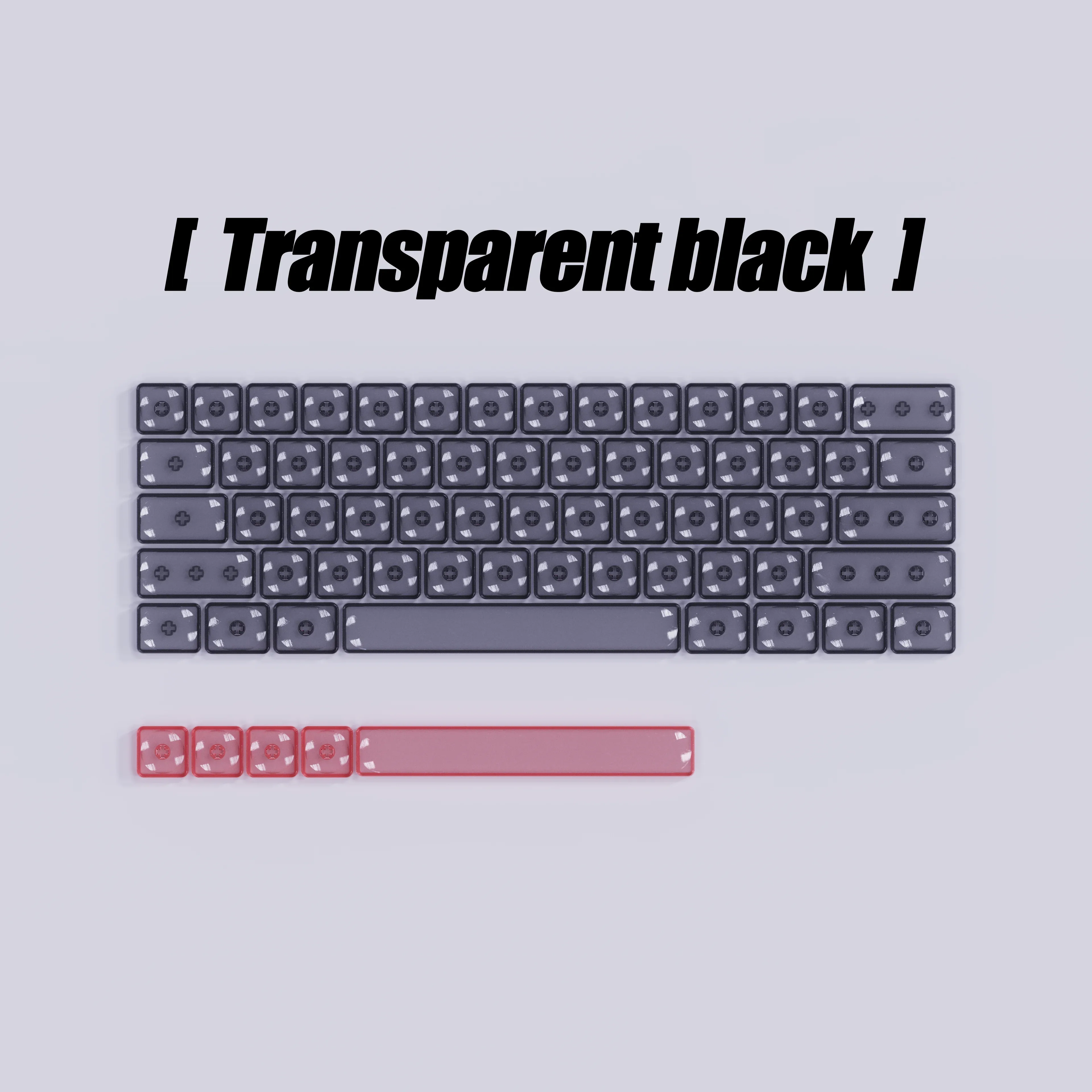 Clavier mécanique transparent en polycarbonate à profil bas slide 9