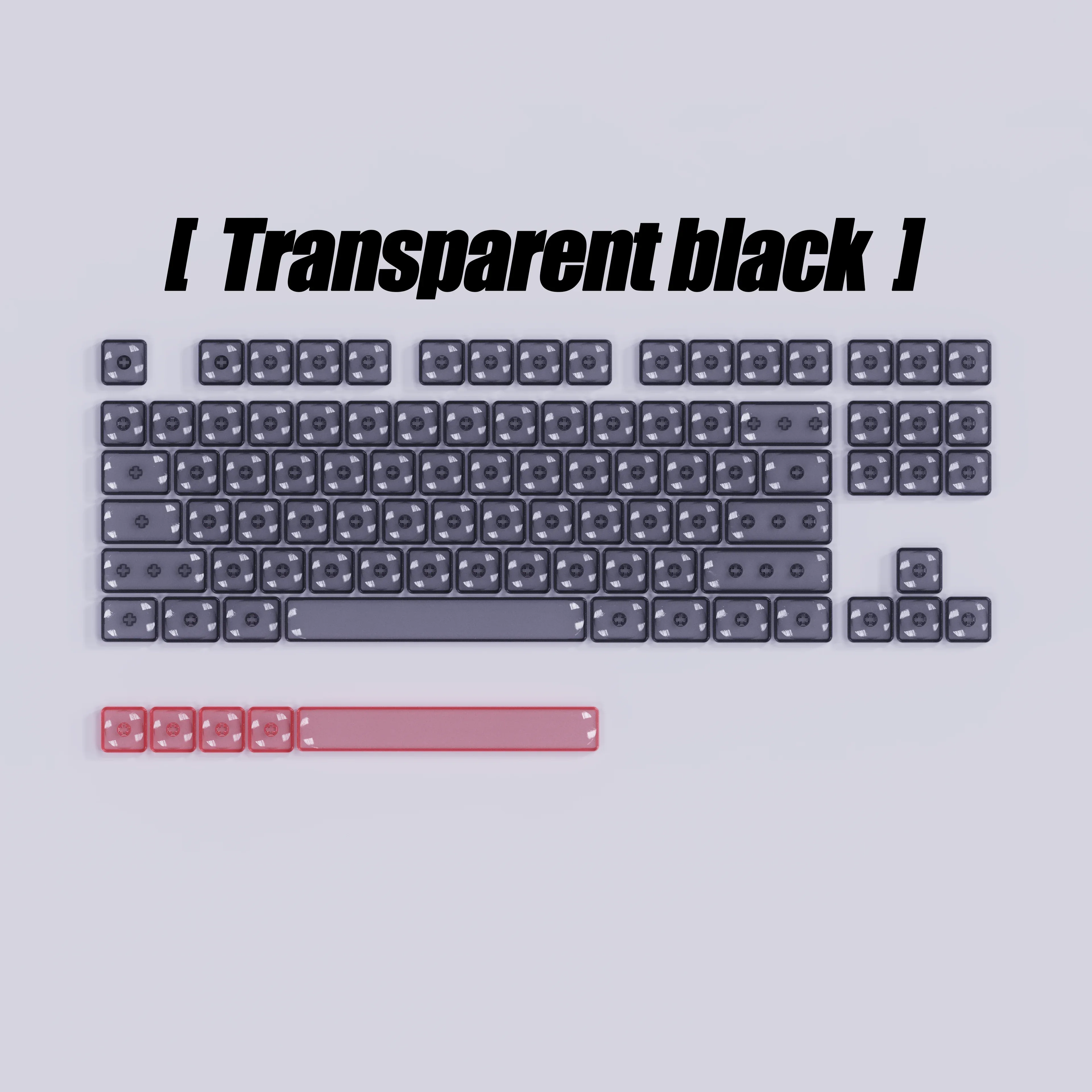Clavier mécanique transparent en polycarbonate à profil bas slide 10