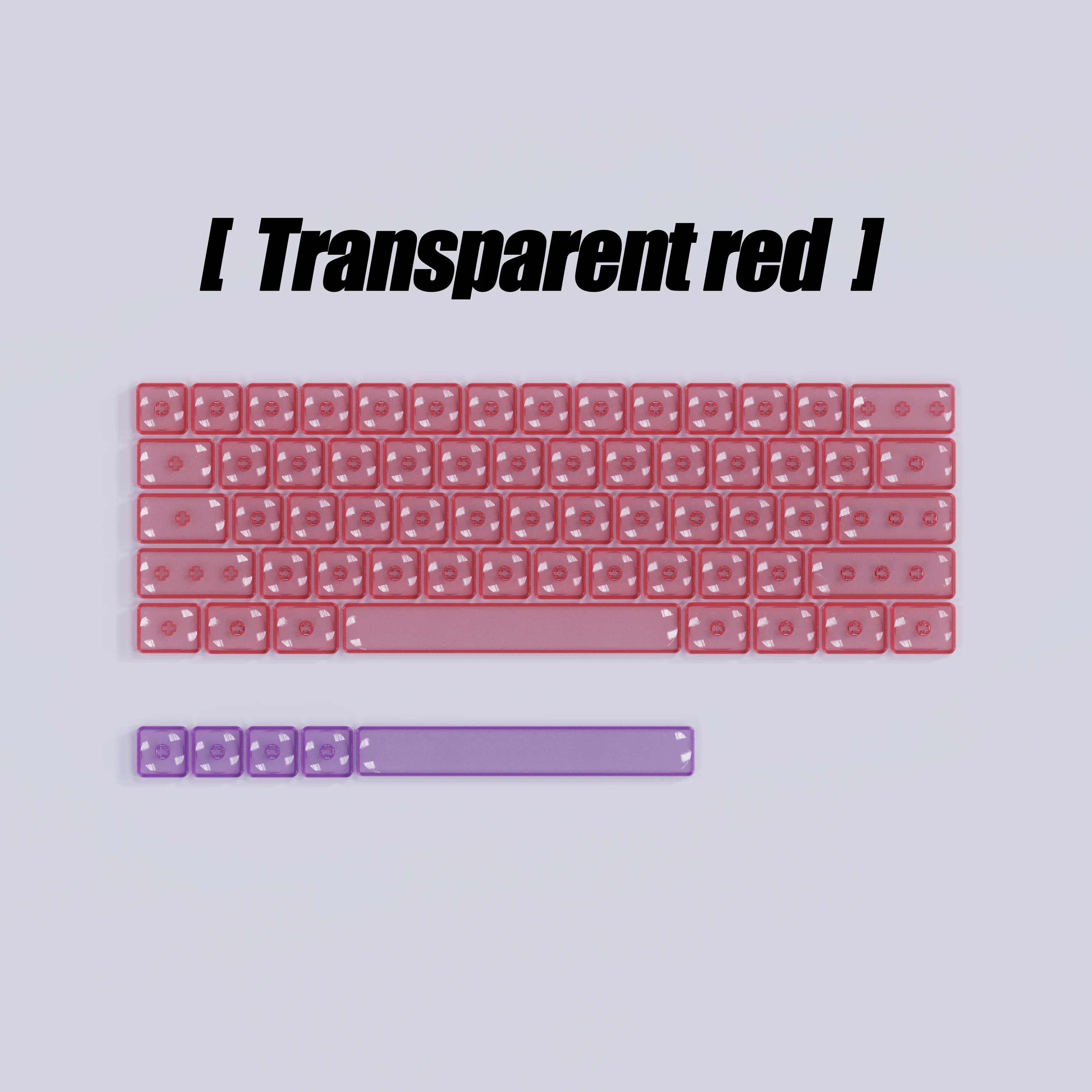 Clavier mécanique transparent en polycarbonate à profil bas slide 17