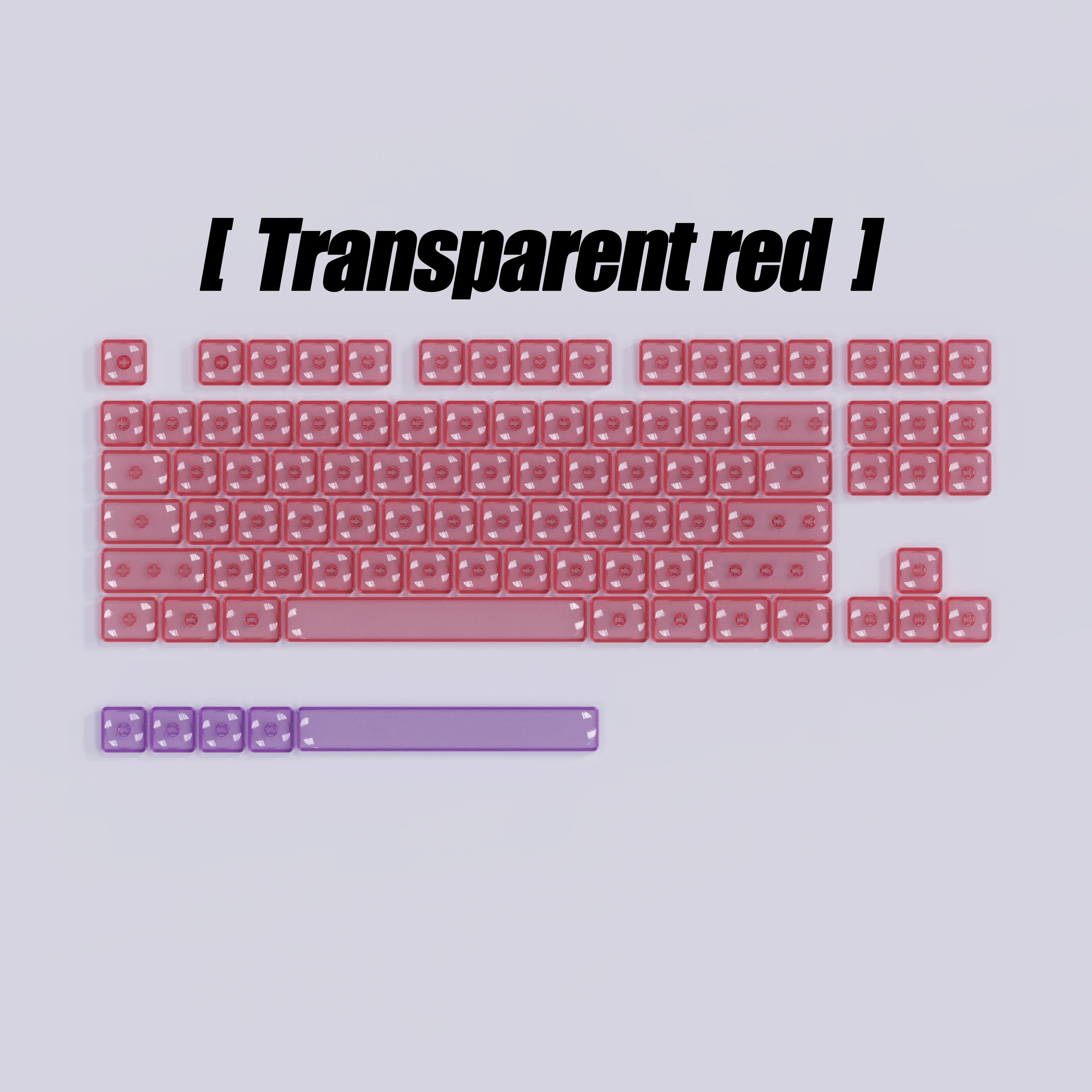 Clavier mécanique transparent en polycarbonate à profil bas slide 18