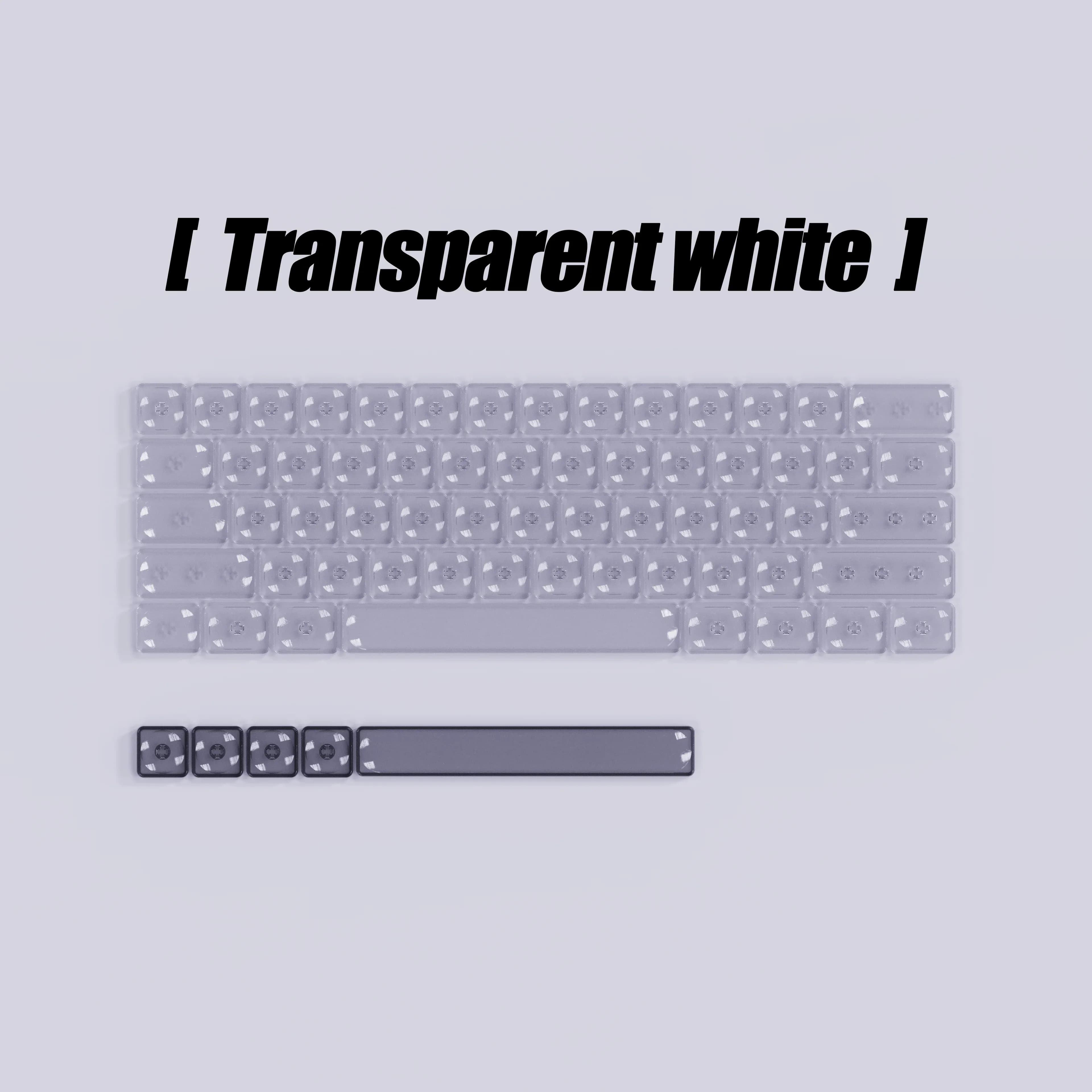 Clavier mécanique transparent en polycarbonate à profil bas slide 15