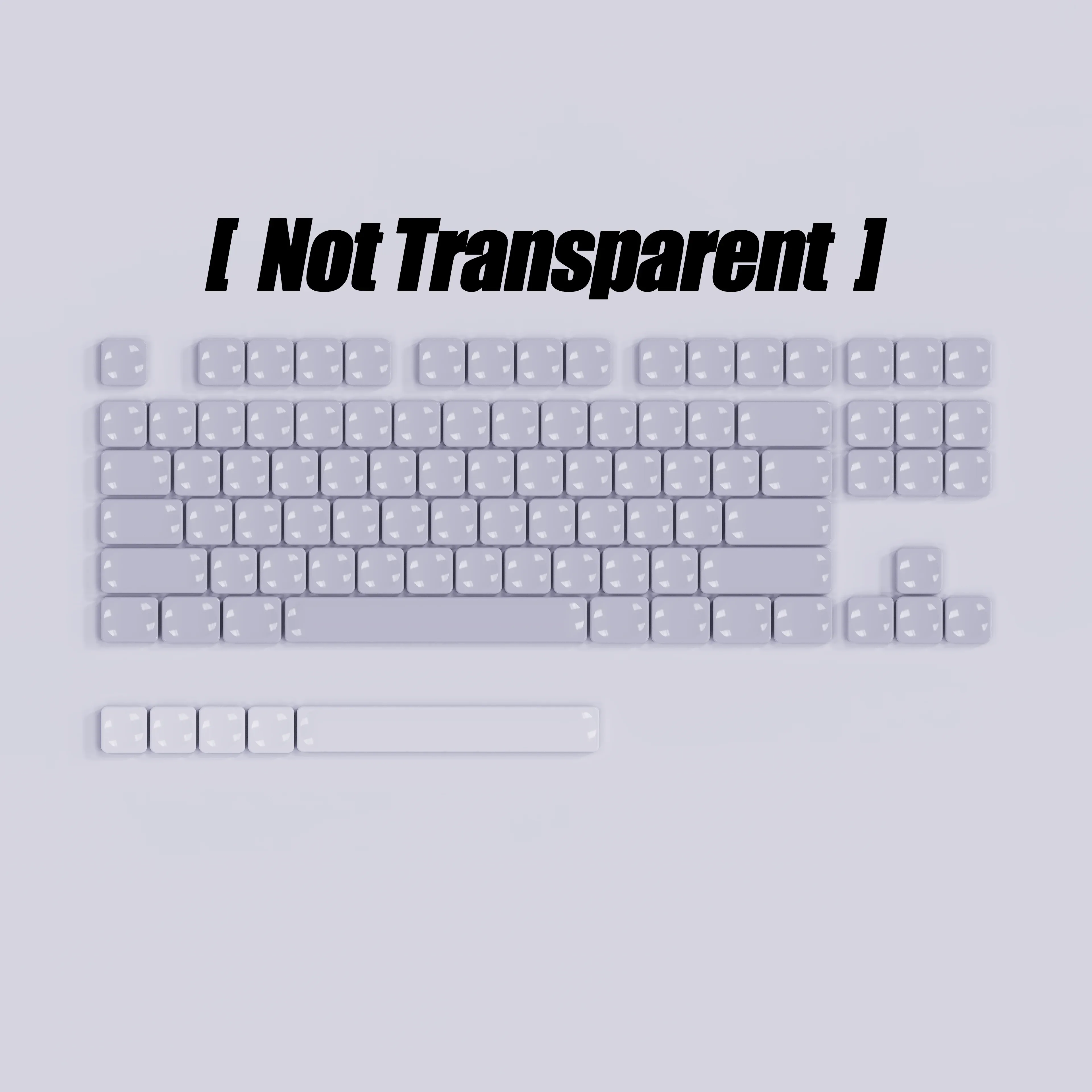 Clavier mécanique transparent en polycarbonate à profil bas slide 11