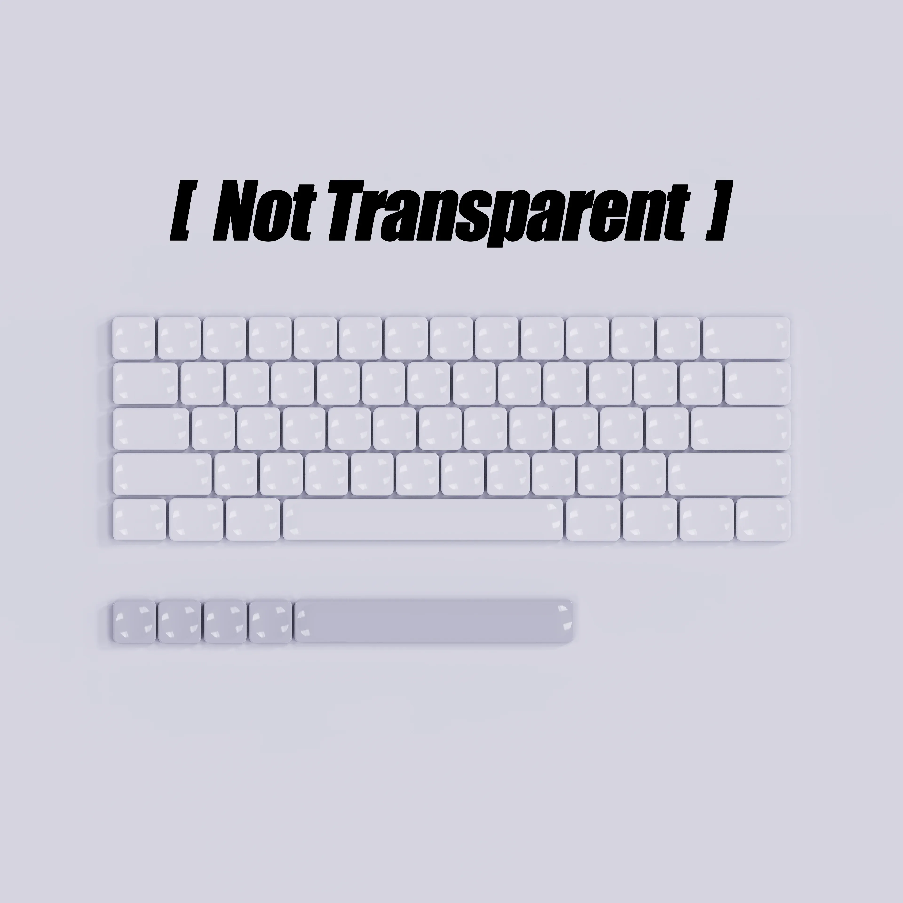 Clavier mécanique transparent en polycarbonate à profil bas slide 14