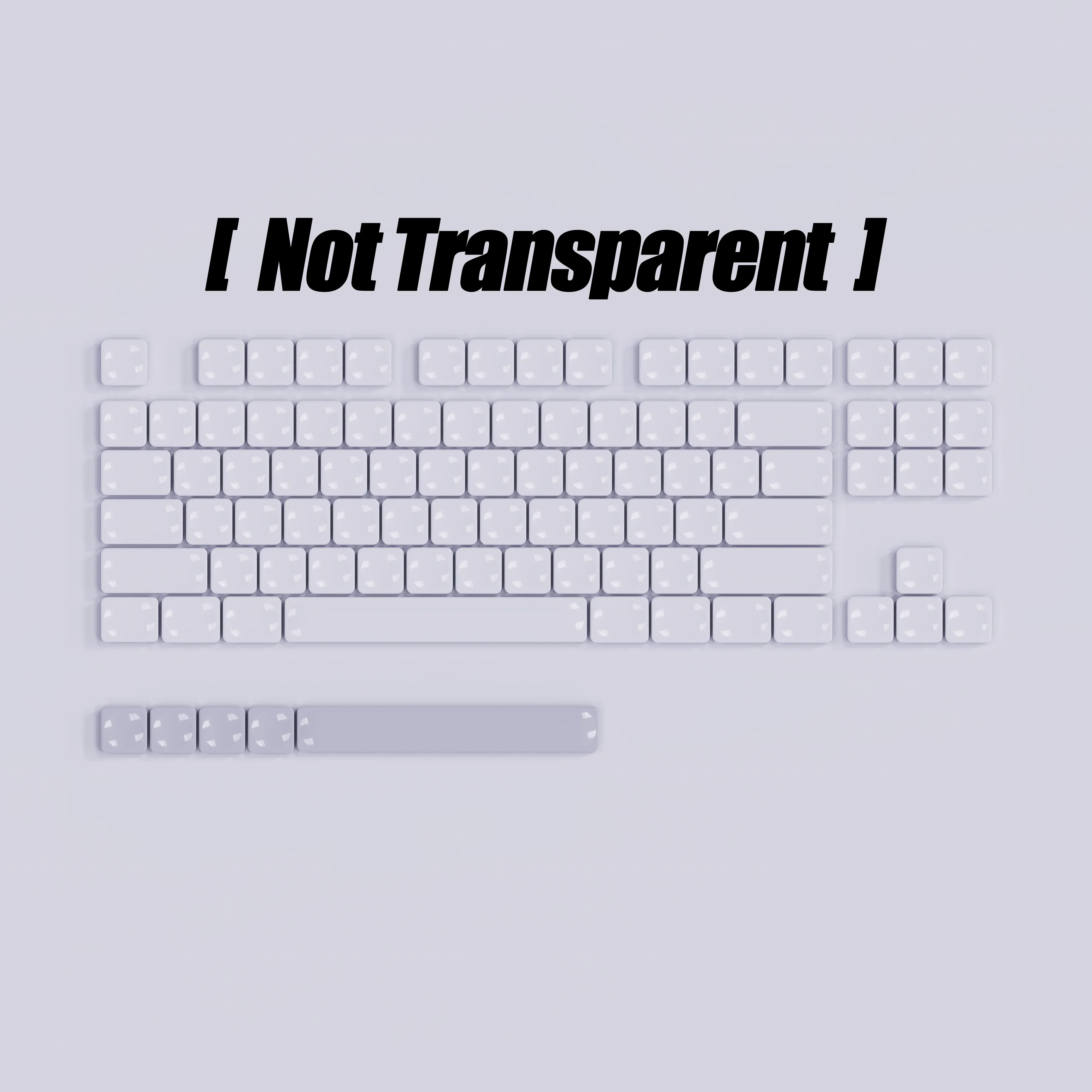 Clavier mécanique transparent en polycarbonate à profil bas slide 13