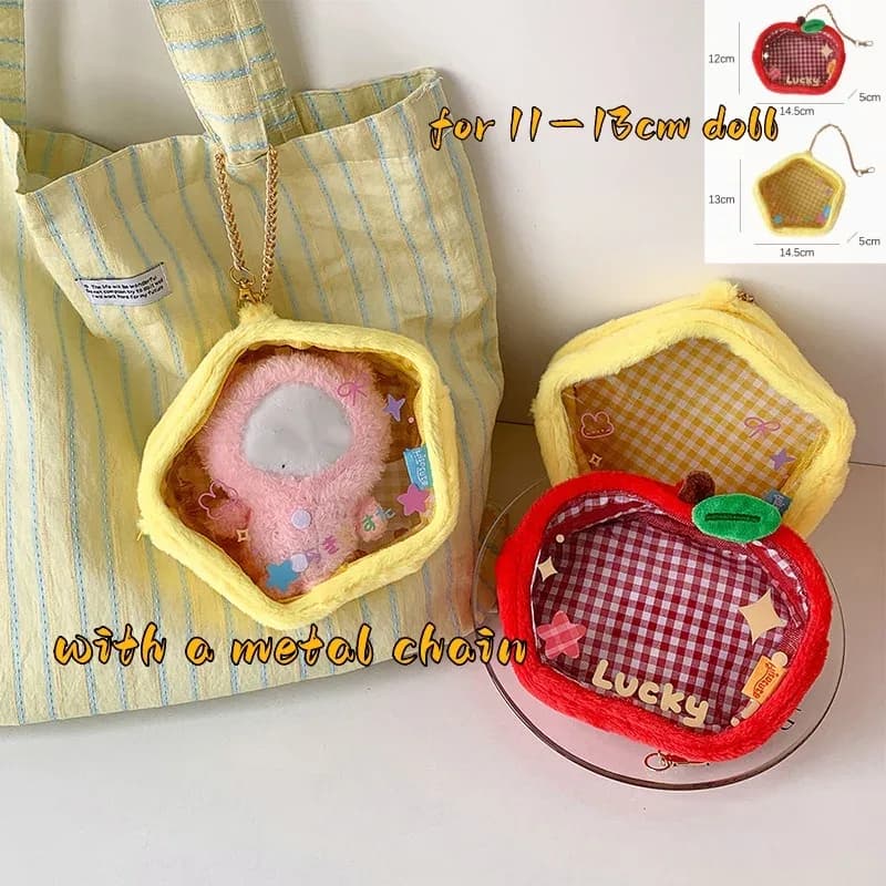 Sac de transport et d'exposition transparent pour peluches de 15 cm slide 6