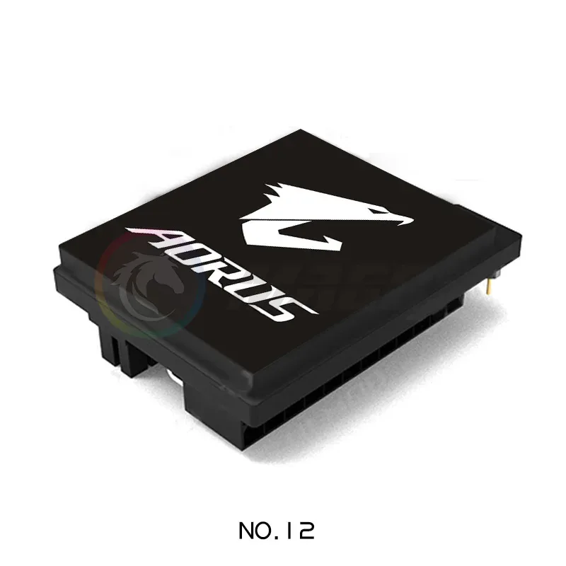 Adaptateur ATX 24 broches 5V ARGB avec logo personnalisable pour modding PC slide 19