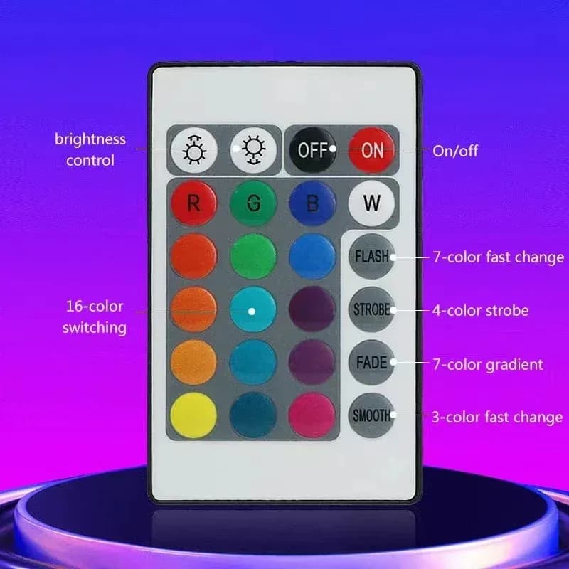 Barres lumineuses LED RGB d'ambiance avec synchronisation musicale et télécommande - Image 2