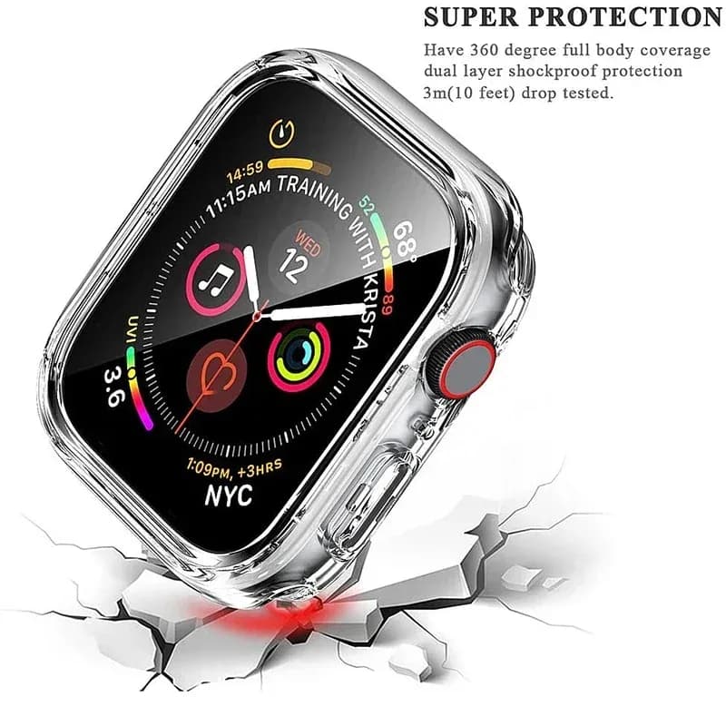 Coque de protection avec verre trempé pour Apple Watch - Image 3