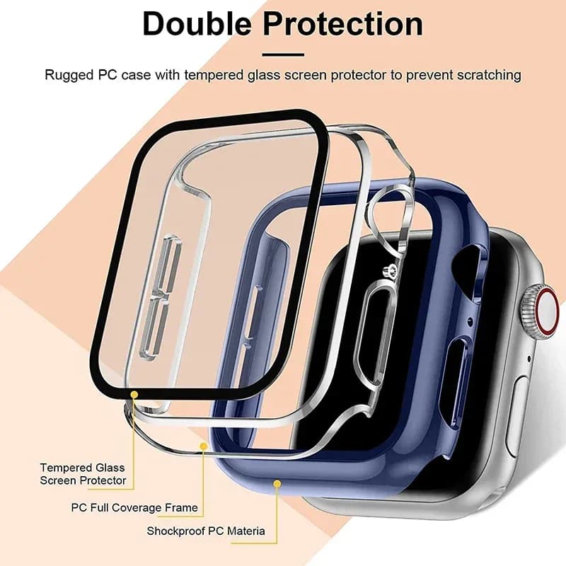 Coque de protection avec verre trempé pour Apple Watch - Image 4