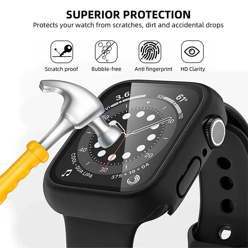 Coque de protection avec verre trempé pour Apple Watch - Image 6