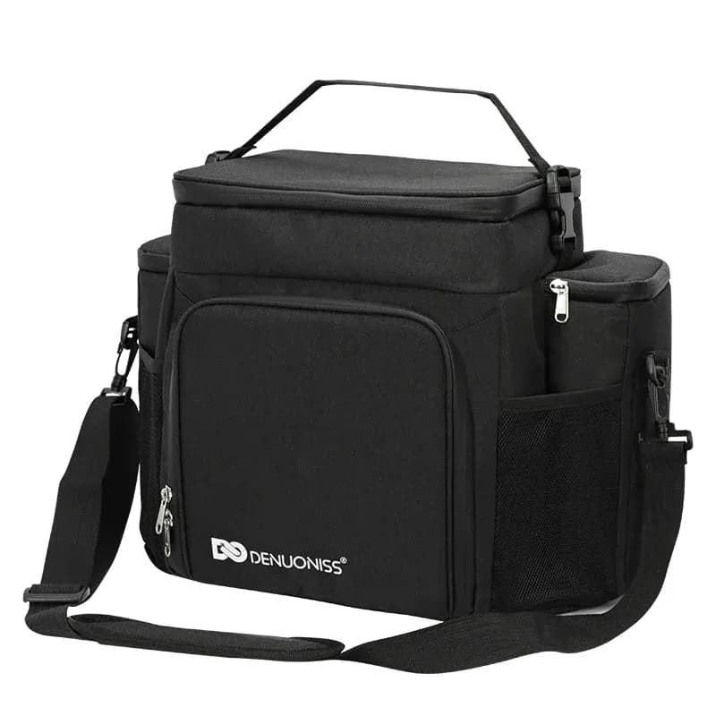 Sac isotherme à bandoulière DENUONISS 27L pour pique-nique et repas slide 7