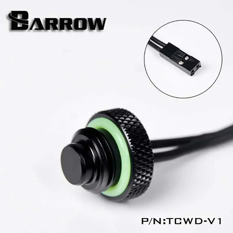 Barrow - Bouchon d'arrêt G1/4" avec thermomètre pour watercooling - Image 1