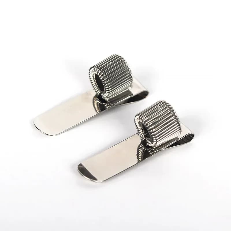 Porte-stylo métallique à ressort avec clip de poche slide 5