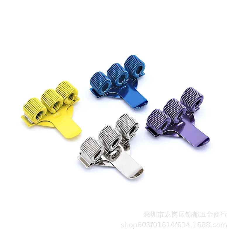 Porte-stylo métallique à ressort avec clip de poche