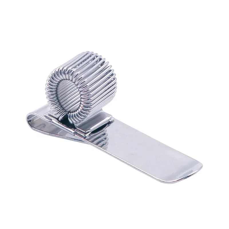 Porte-stylo métallique à ressort avec clip de poche slide 6