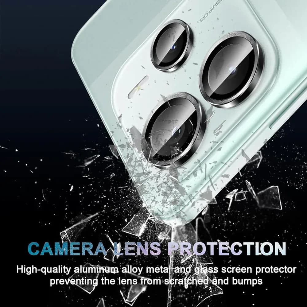 Protection d'objectif d'appareil photo en verre et métal pour Xiaomi Redmi Note 14 Pro 5G slide 6