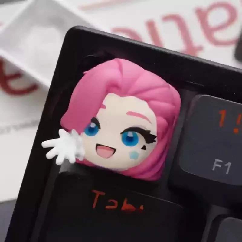Touche de clavier artisanale en résine - Thème La Fille du Vide slide 11