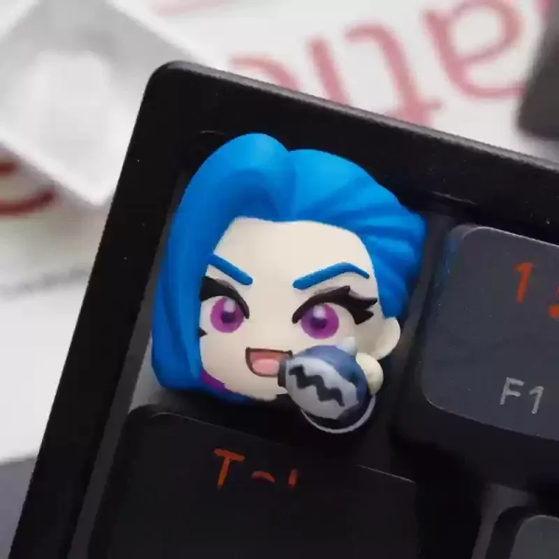 Touche de clavier artisanale en résine - Thème La Fille du Vide slide 8
