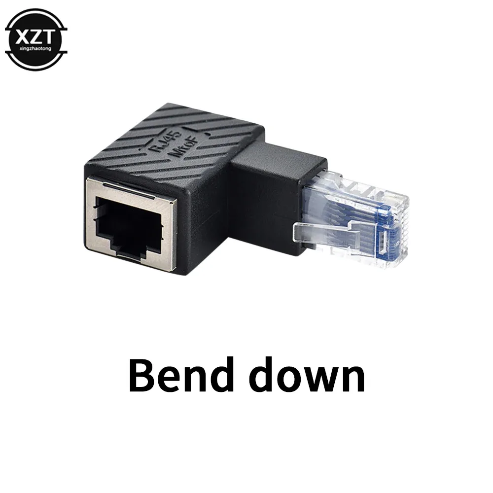 Adaptateur RJ45 Mâle vers Femelle Coudé à 90° - Cat5/Cat6 slide 3