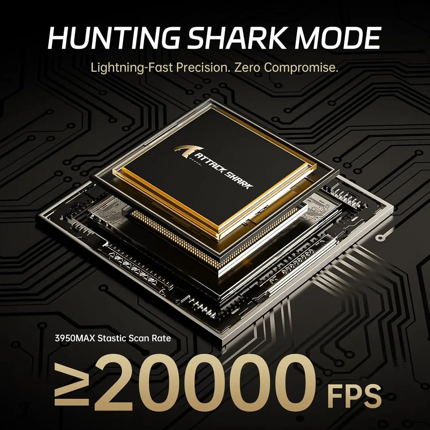 ATTACK SHARK R11 ULTRA - Souris Gaming Sans Fil en Fibre de Carbone, 49g, 8000Hz, 42000 DPI, PAW3950MAX, Puce Nordic 52840 - Image 6