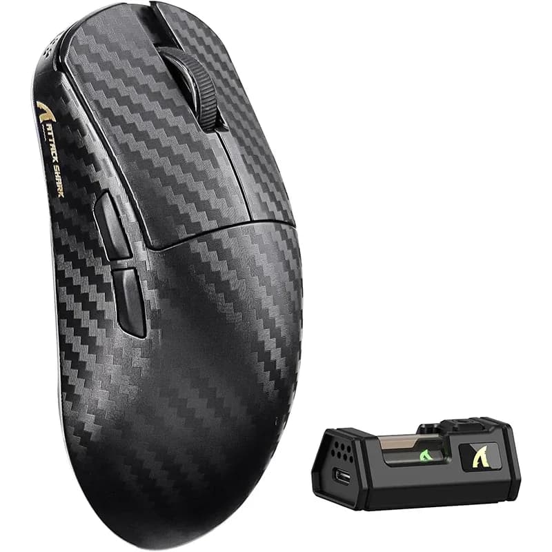 ATTACK SHARK R11 ULTRA - Souris Gaming Sans Fil en Fibre de Carbone, 49g, 8000Hz, 42000 DPI, PAW3950MAX, Puce Nordic 52840 slide 7