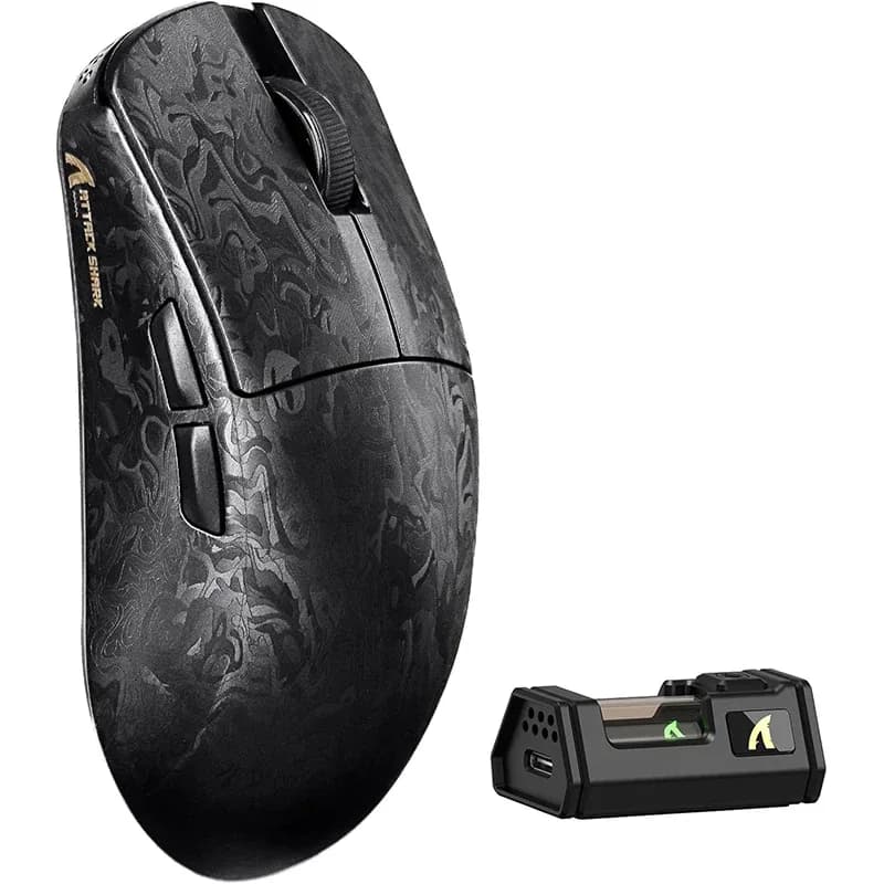 ATTACK SHARK R11 ULTRA - Souris Gaming Sans Fil en Fibre de Carbone, 49g, 8000Hz, 42000 DPI, PAW3950MAX, Puce Nordic 52840 slide 8