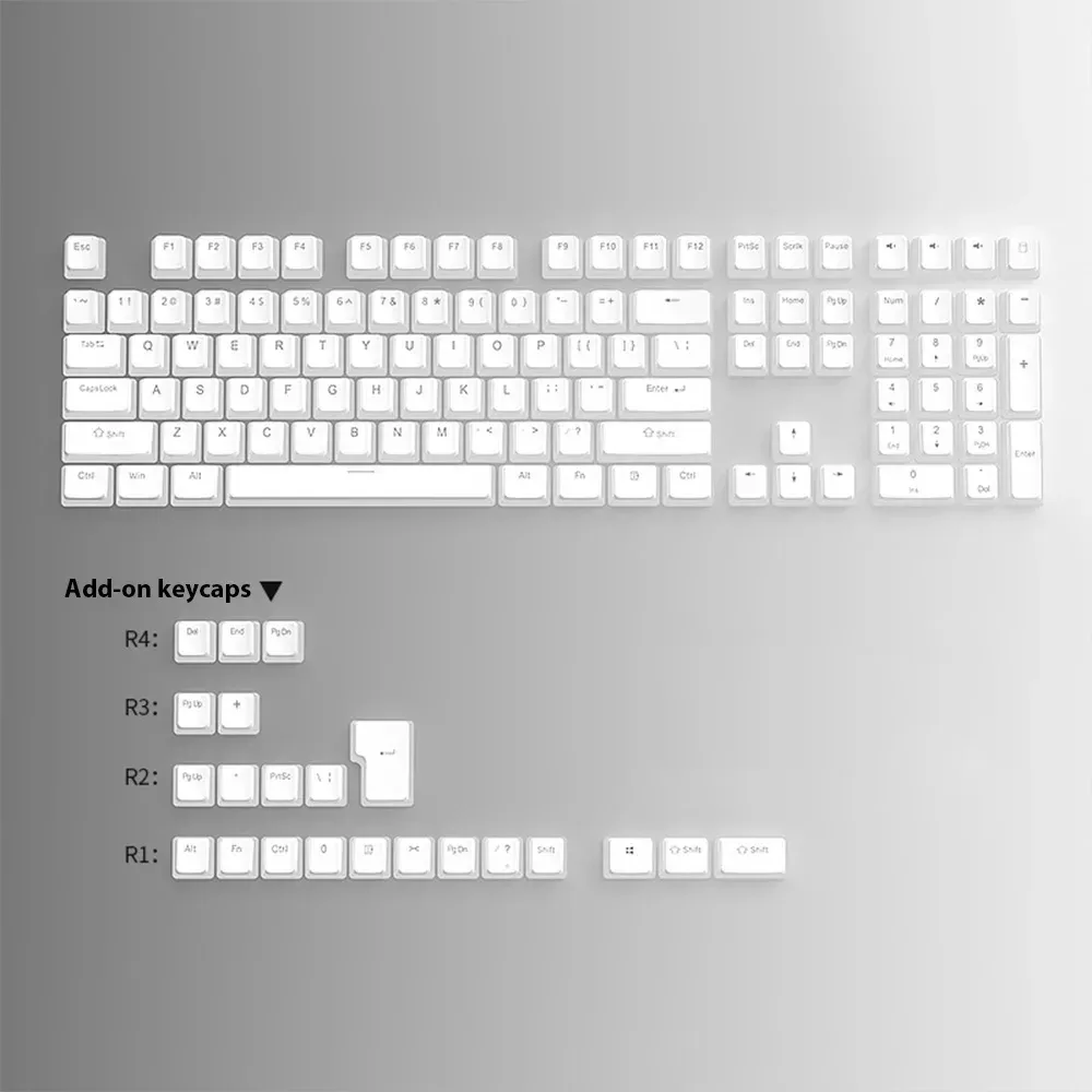 Jeu de 129 Touches Pudding PBT Double Shot pour Clavier Mécanique slide 10