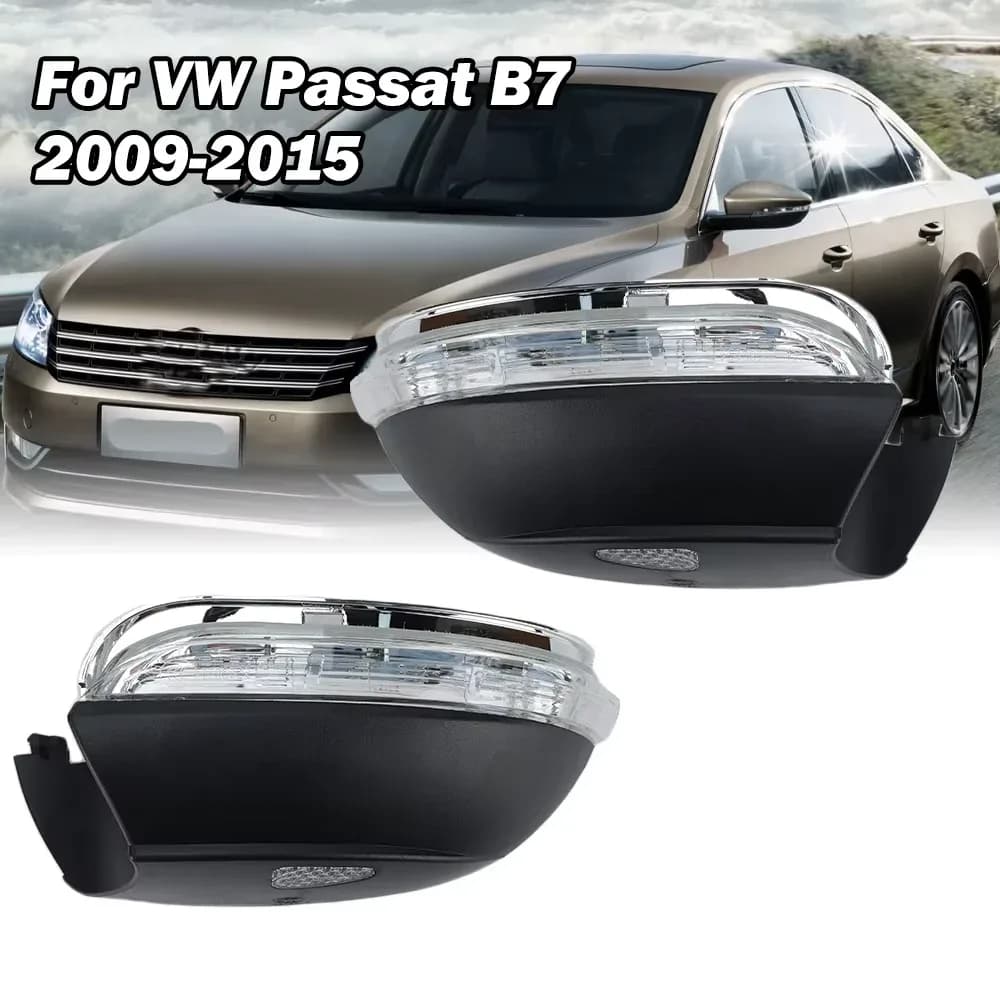 Clignotant de Rétroviseur pour Volkswagen Jetta MK6, Passat B7, CC, Beetle, Eos, Scirocco (2009-2015)