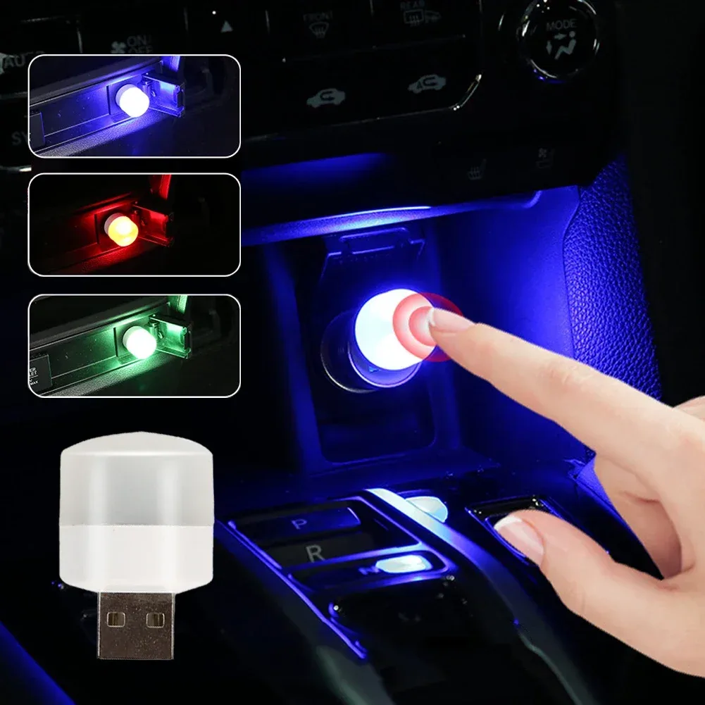 Mini lampe LED USB tactile pour intérieur de voiture - Image 1