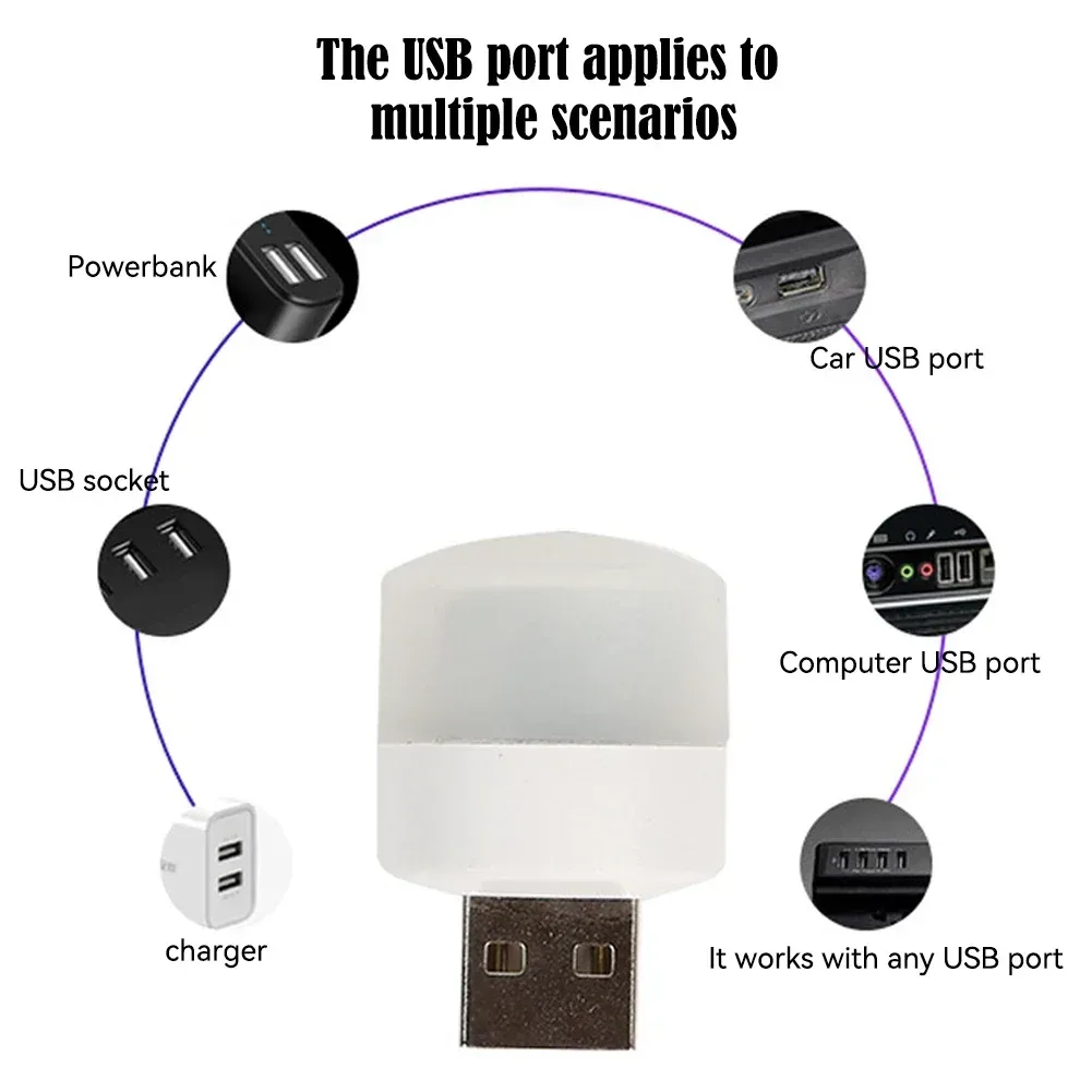 Mini lampe LED USB tactile pour intérieur de voiture - Image 4