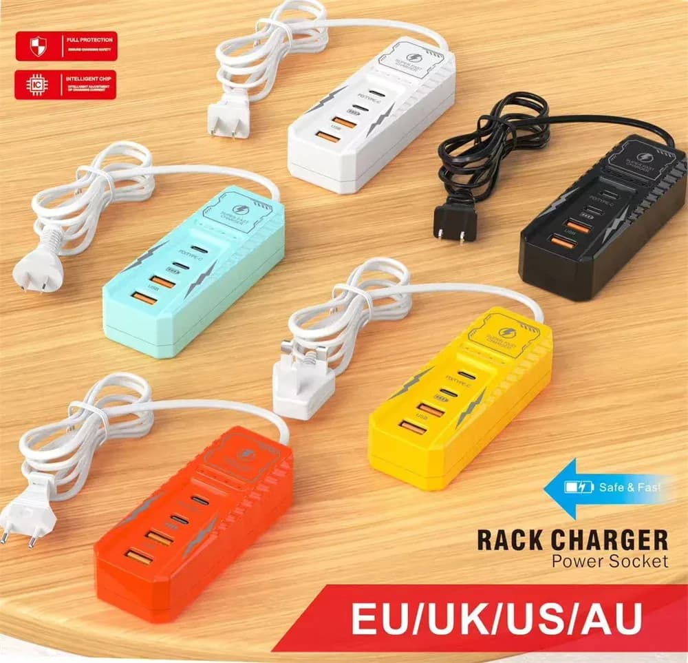 Chargeur mural multi-ports USB-C Power Delivery (PD)