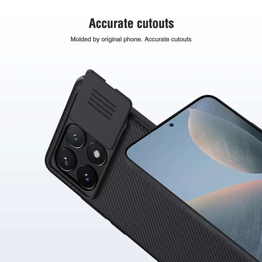 Coque Nillkin CamShield Pro pour Xiaomi POCO X6 Pro 5G / X5 5G avec protection de caméra coulissante - Image 4