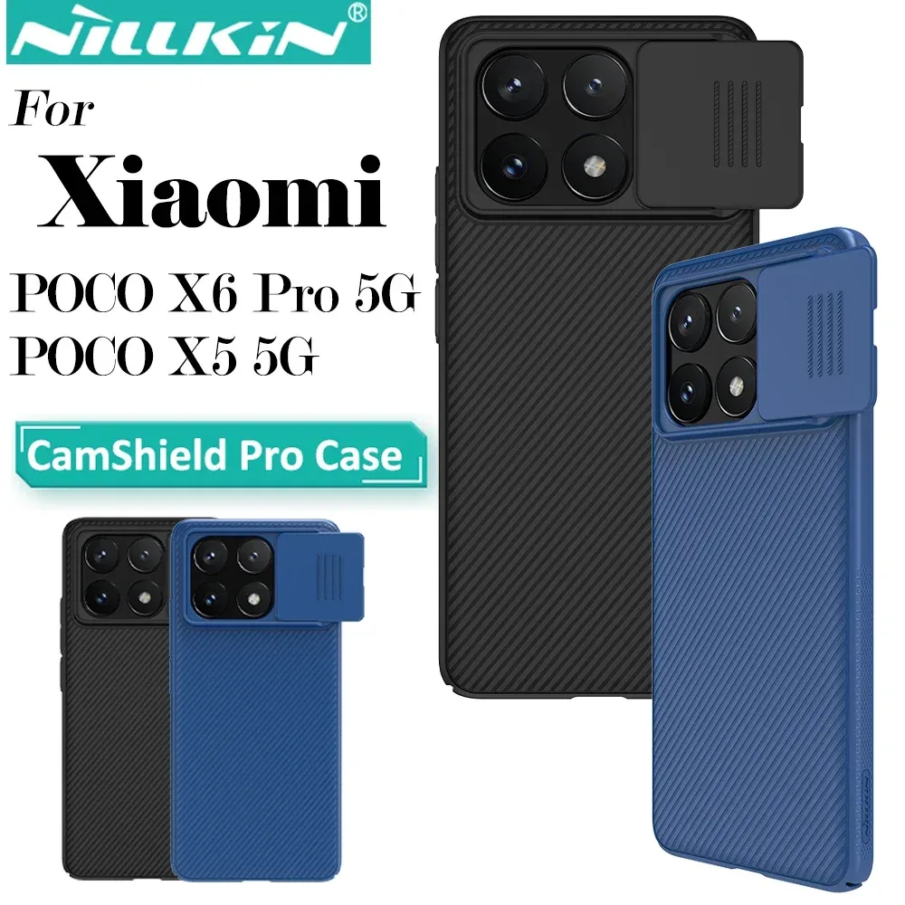 Coque Nillkin CamShield Pro pour Xiaomi POCO X6 Pro 5G / X5 5G avec protection de caméra coulissante - Image 1