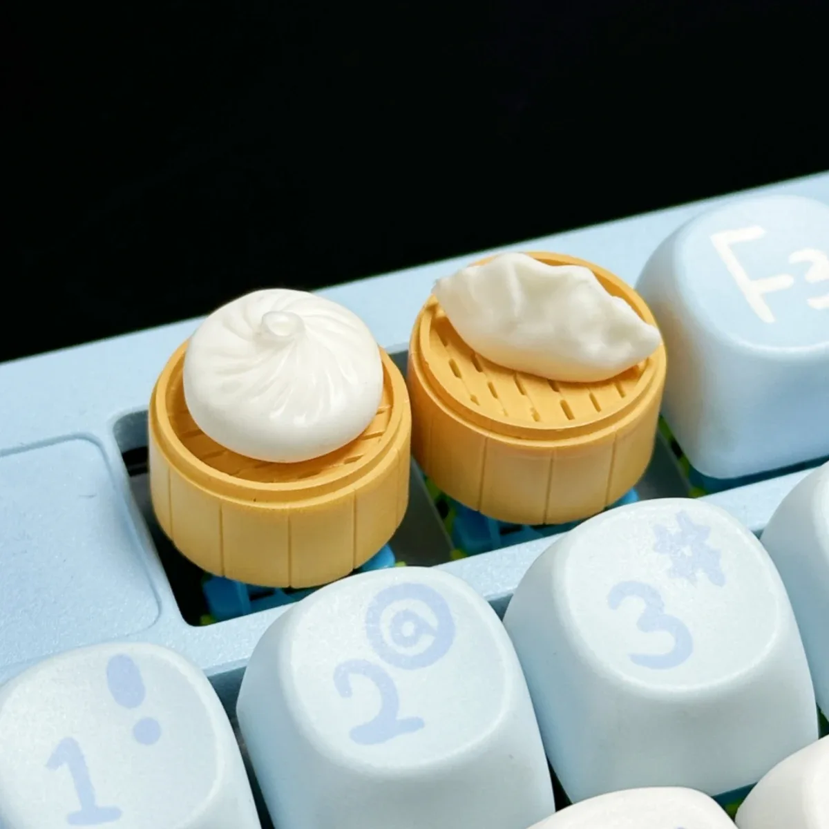 Touche Artisanale "Baozi" (Brioche à la Vapeur) pour Clavier Mécanique - Image 1