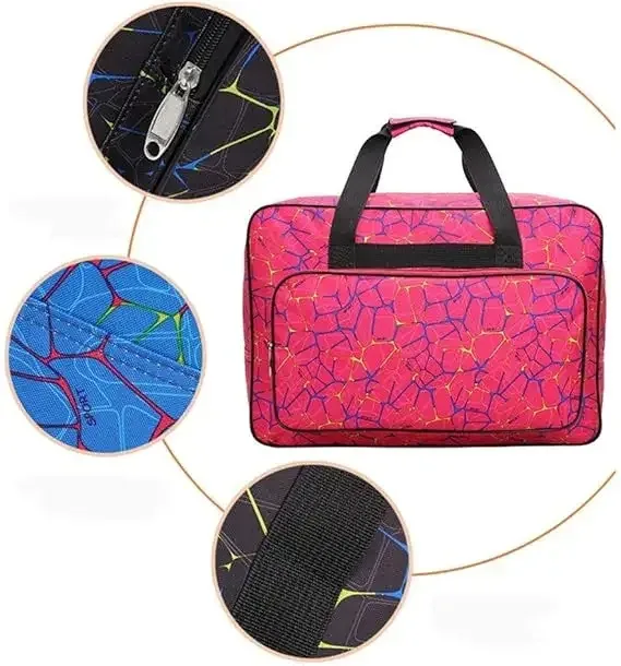 Sac de transport rembourré pour machine à coudre avec poches de rangement - Image 3