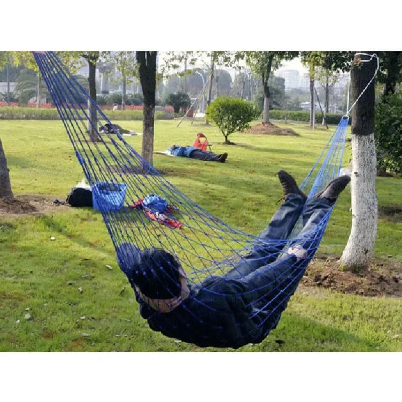 Hamac de camping en maille de nylon
