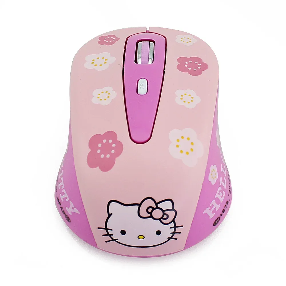 Souris sans fil silencieuse KT Cat - Rose - Batterie longue durée - Image 1