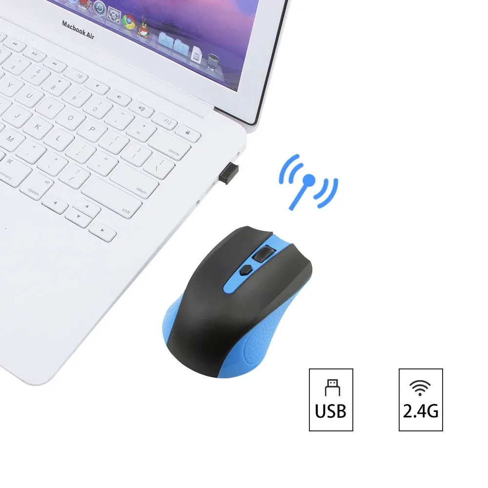 Mini souris optique sans fil ergonomique 2,4 GHz CHYI - Image 6