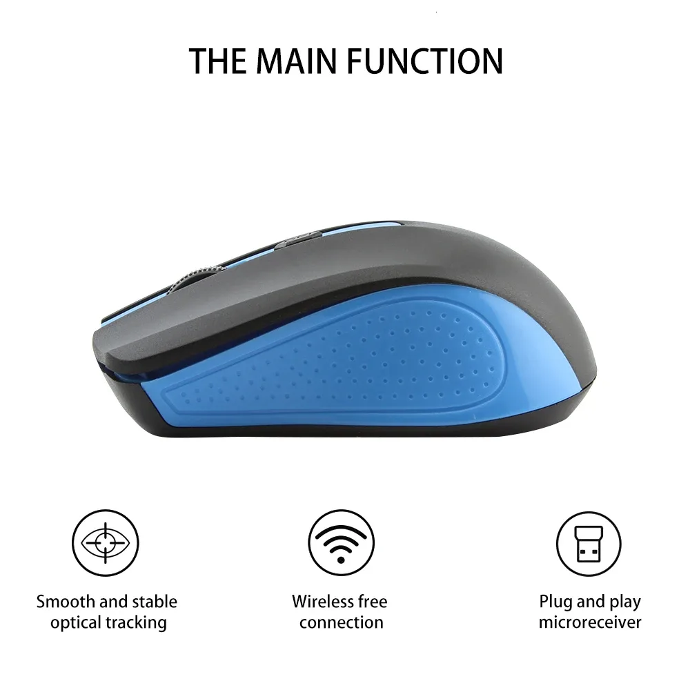 Mini souris optique sans fil ergonomique 2,4 GHz CHYI - Image 4